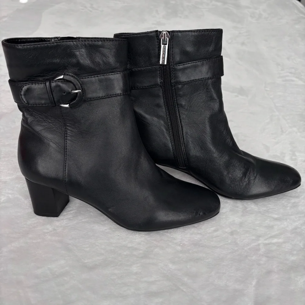 Bandolino Demelza Black Genuine Leather Boots--6.5 - Picture 3 of 13